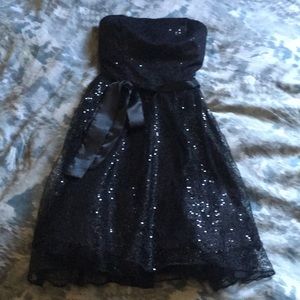 Delia’s Black Strapless Formal Dress
